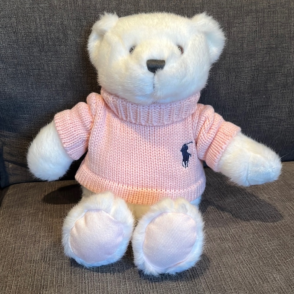 Polo Ralph Lauren White Stuffed Bear